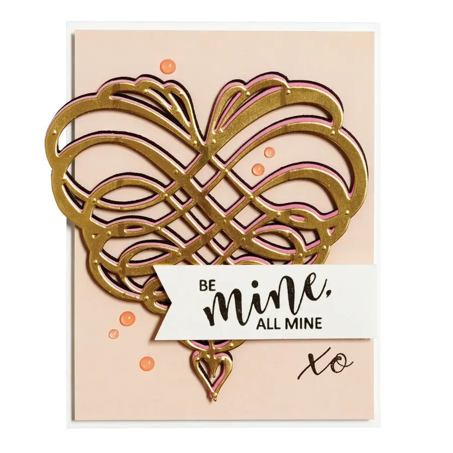 

Vintage Twine Heart Metal Cutting Dies Stencils For DIY Scrapbooking Decorative Embossing Suit Paper Cards Die Cutting Template