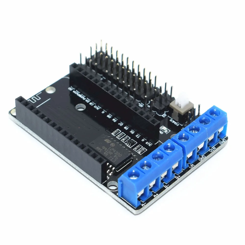 

NodeMCU Motor Shield Board L293D for ESP-12E from ESP8266 esp 12E kit diy rc toy wifi rc smart car remote control