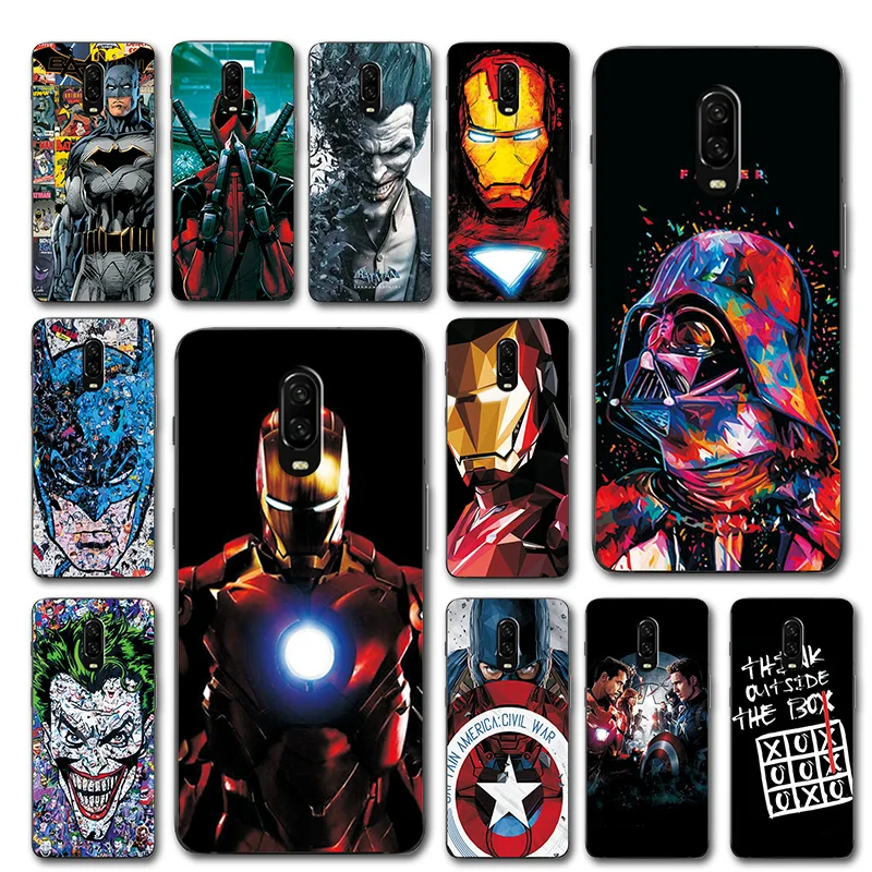 

The Avengers Captain America Phone Case For Onplus 6T Silicone Bumper 1+6T Unique Cover For One Plus 6T A6010 Cases Coque 6 T