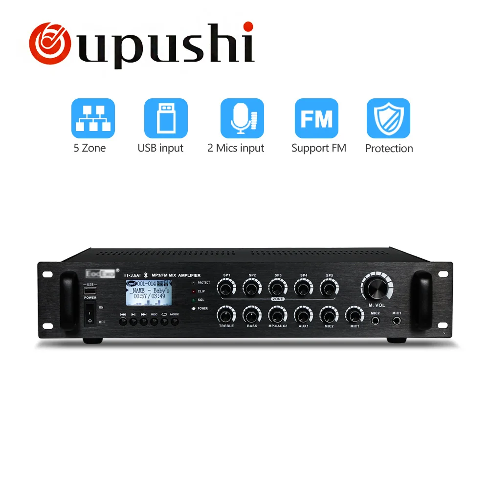 Oupushi Public Address System 540W , 700W Power Amplifier