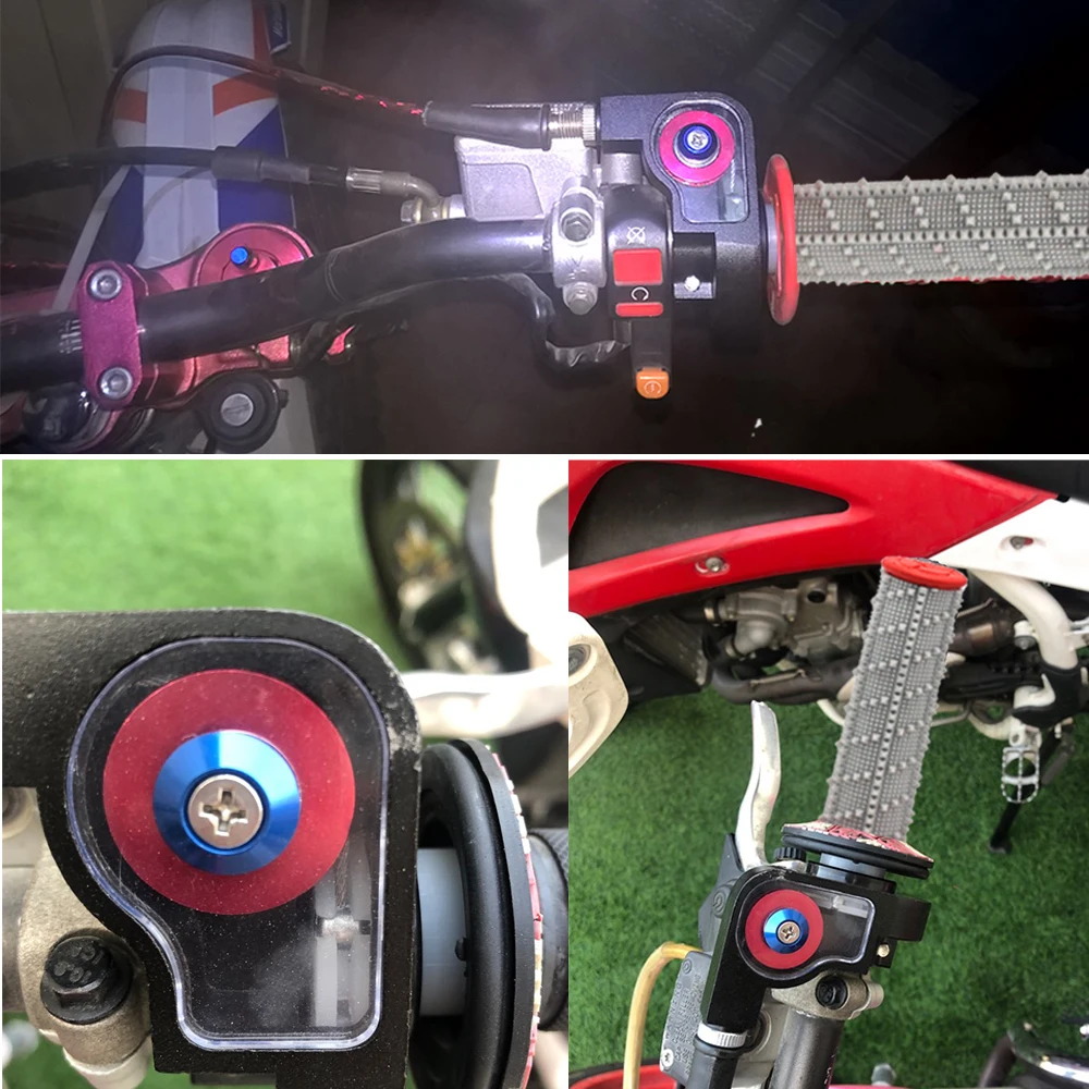 Sclmoto CNC алюминиевые рукоятки дроссельной заслонки мотоцикла и ручки кабель для
