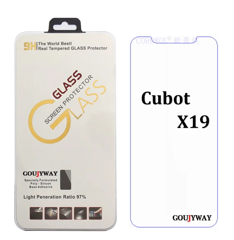 Закаленное стекло для смартфона Cubot X19 Взрывозащищенный протектор экрана 5 93