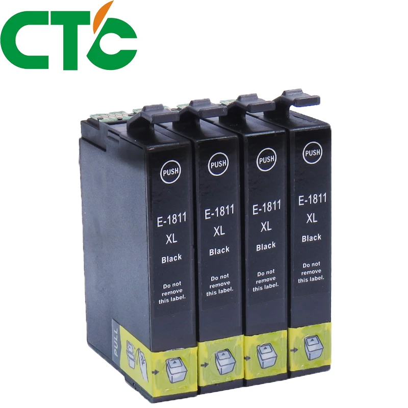 

4 Pack 18xl Black Ink Cartridge Compatible for INK Expression Home XP-30 XP-102 XP-202 XP-205 XP-302 XP-305 XP-402 XP-405