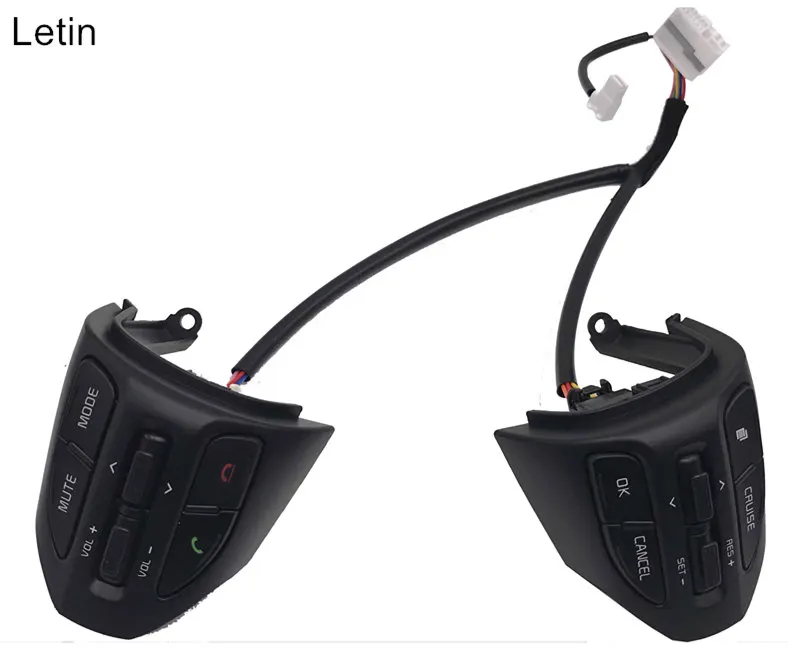 

Letin car steering wheel buttons bluetooth cruise control backlit For KIA rio k2 2016 2017