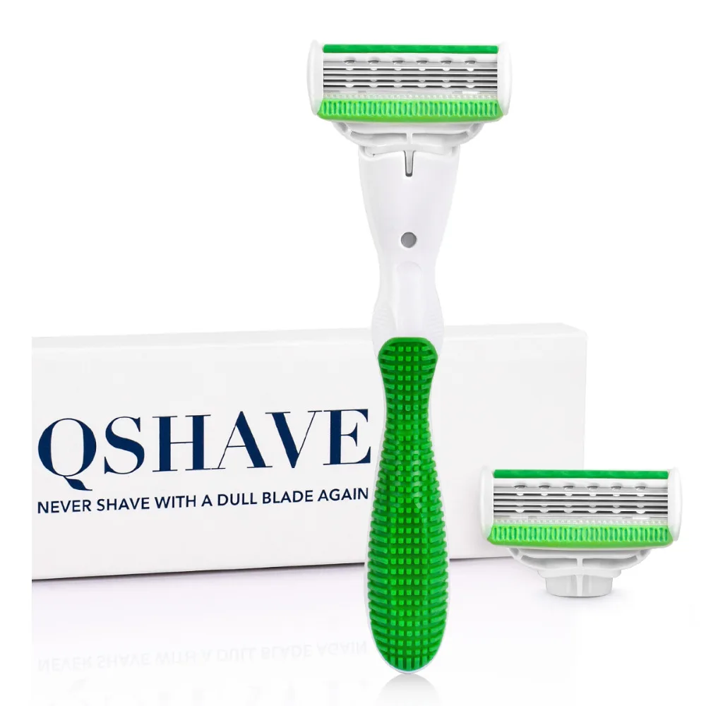 Qshave Green Series Lady Woman Shaving Razor birthday Valentine girl