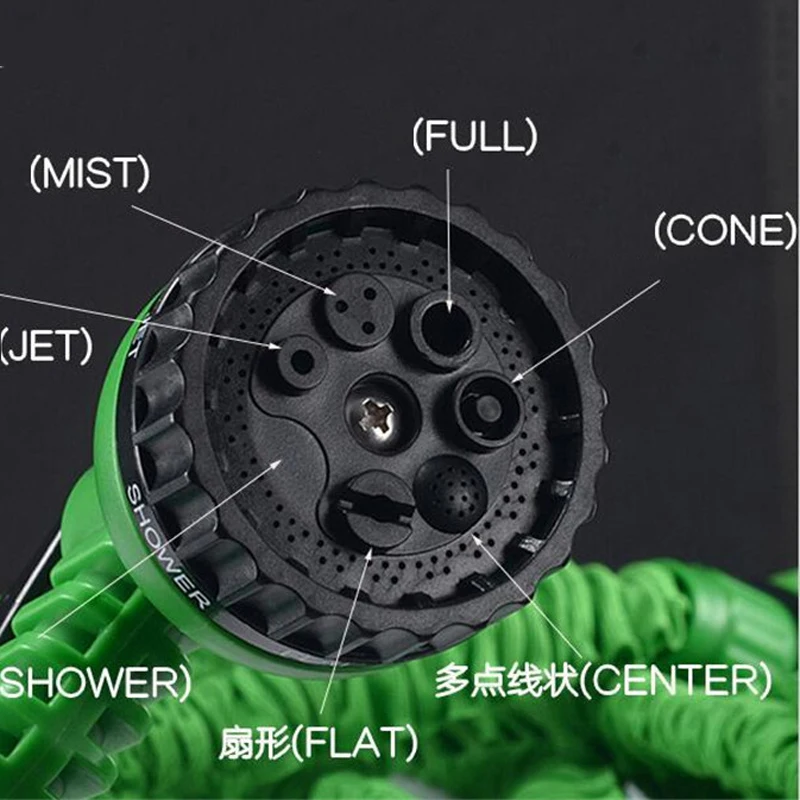 Горячая Распродажа, 75 футов, 7 в 1, распылитель, садовый шланг, расширяемый автомобильный пистолет для омывателя, волшебный гибкий водяной шланг, набор труб, инструмент для полива