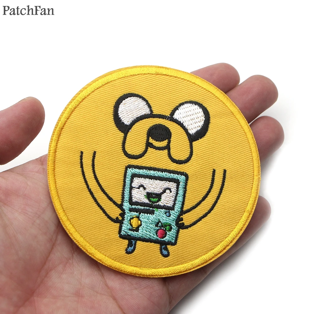 Patchfan Adventure time аппликация нашивки наклейки швейная сумка Джерси одежда para куртка значки железная футболка A0835