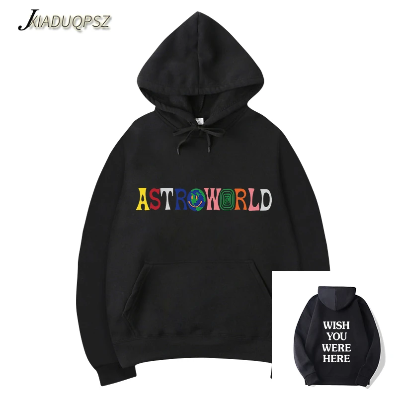 جديد ترافيس سكوت ASTROWORLD أتمنى لكم كانت هنا هوديس الأزياء إلكتروني ASTROWORLD هوديي الشارع الشهير رجل/امرأة البلوز البلوز