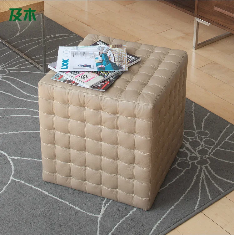 Fashion modern dressing stool / leather shoes changing stool / living