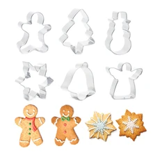 Stainless-Cake-Decorating-Tools Cookies-Mold Baking-Biscuits Animal-Shape Christmas Simple