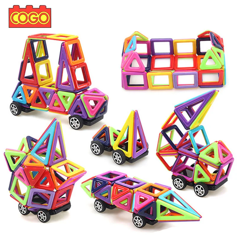 COGO 113 Pcs Magnetic Blocks Construction Model Magnetic Designer ...
