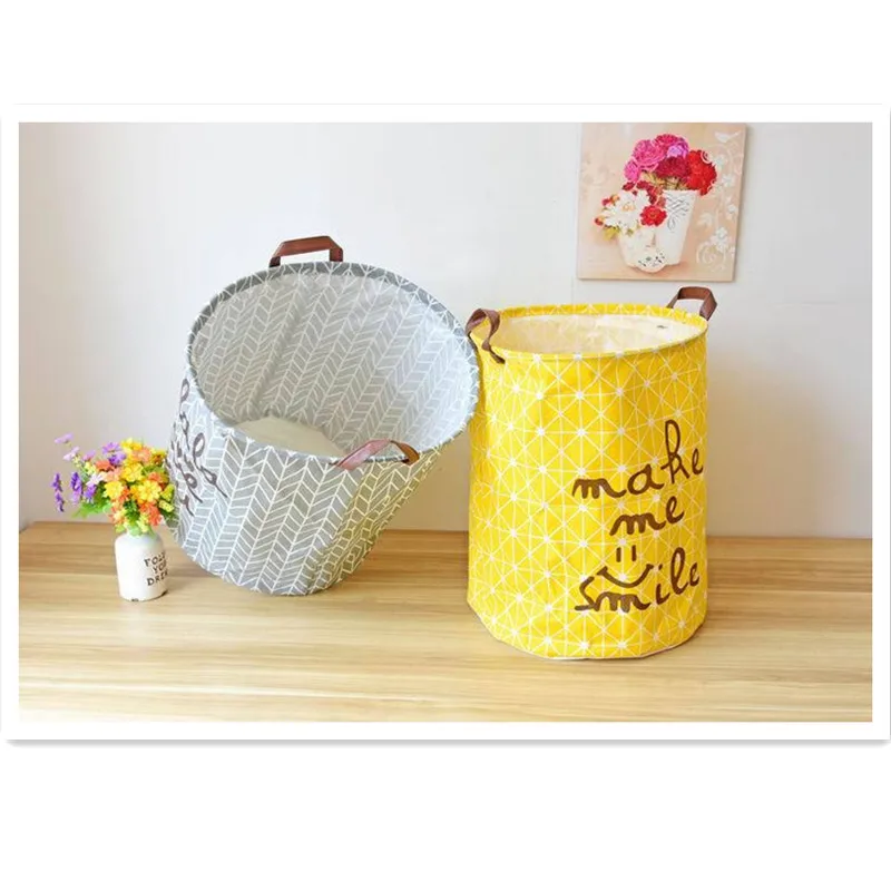 Billige Mode Geometrie Brief Schmutzige Lagerung Korb Leinen Schreibtisch Spielzeug Storage Box Halter Schmuck Kosmetik Schreibwaren Veranstalter Fall #32