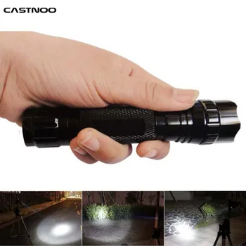 

Waterproof Mini LED Tactical Flashlight 2500LM 5 Modes SOS Hunting Light Telescopic Zoom Camping Adjustable Torchs With Strap