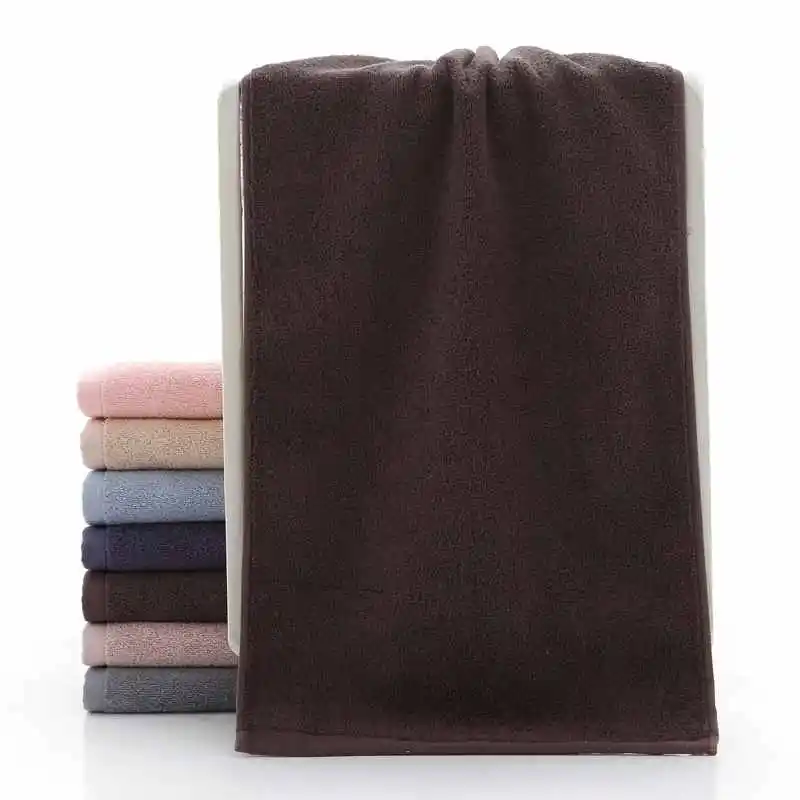 Плотное хлопковое быстросохнущее мягкое полотенце для лица 73x34 см Подарочное полотенце для волос полотенце для лица - Цвет: 5