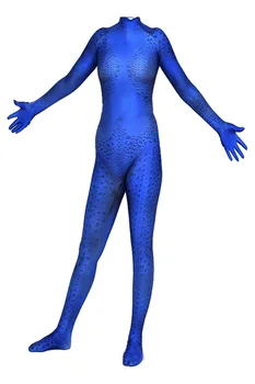 

Marvel X-men Mystique Raven Darkholme Cosplay Costume Blue Jumpsuit