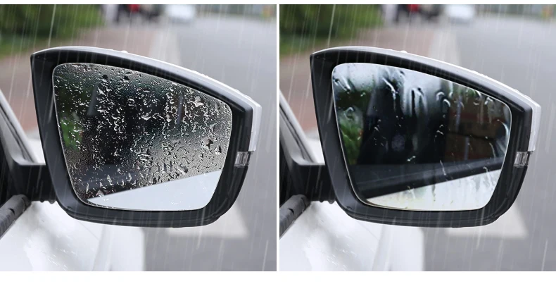 Lsrtw2017 PET автомобильное окно заднего вида дождь тент пленка водонепроницаемый стикер для Skoda Kodiaq Karoq интерьерные молдинги аксессуары