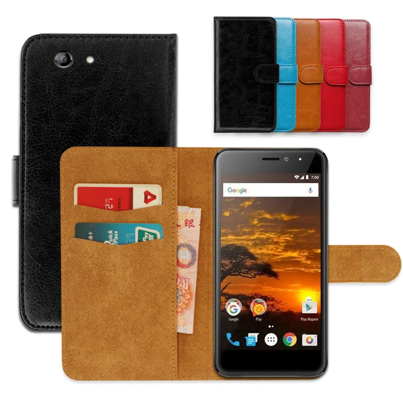 

On Vertex Impress Lion Luxury Leather Exclusive Slip-resistant Flip wallet case for Vertex Impress Lion 3G 4G Phone Cover