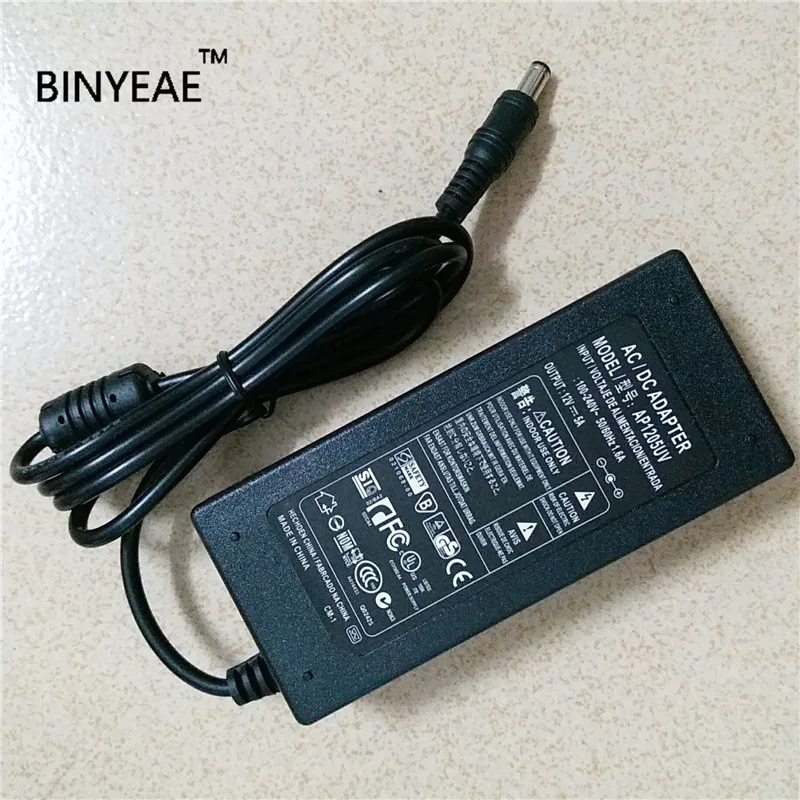 12 V 5A AC Мощность адаптер Зарядное устройство для ADI A2304 A500 A5000 A501 A502 A505 A700 A701 A704 A707 A904