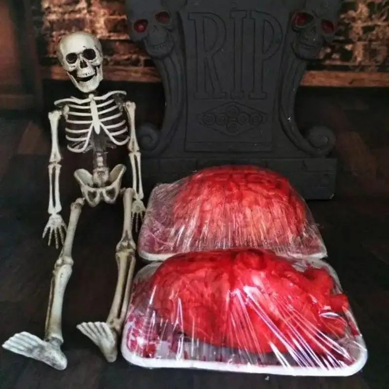 Halloween Lifesize Human Heart Body Parts Scary Bloody Zombie Party Prop Decor