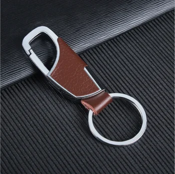 

Exquisite Metal Leather Keychain Keyring Key Chain Car Key Ring For Pontiac Bonneville Vibe Grand AM Accessories