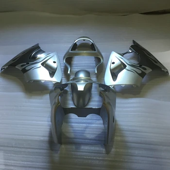 

Customize injection Fairings kit for Kawasaki ninja 2000 2001 2002 ZX6R 00 01 02 ZX 6R silver black 100% fit fairing kits