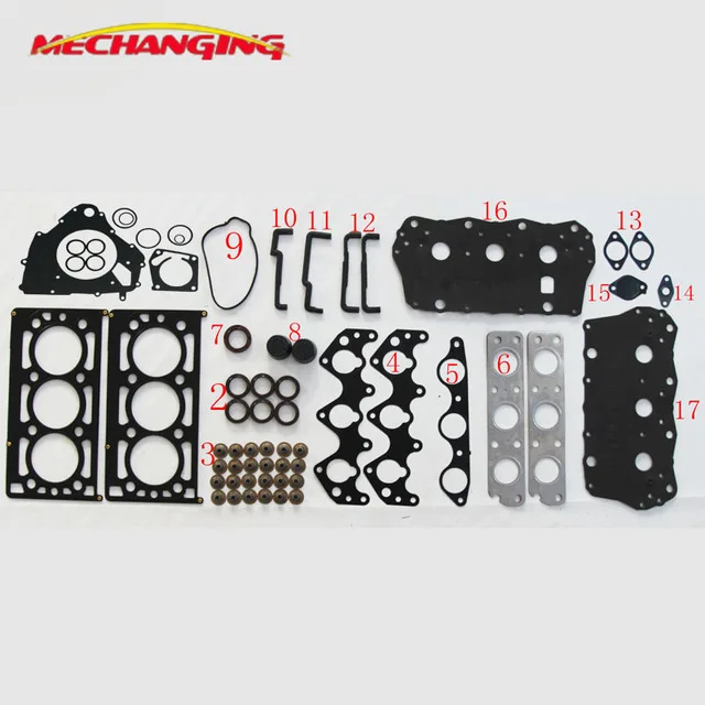 

For KIA SEDONA KRV6 K5 Metal Engine Rebuilding Kits Full Set Automotive Spare Parts Engine Gasket OK55C-10-270B 50240600