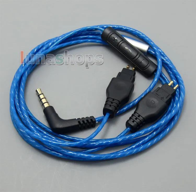 With Mic Remote Volume Cable For Sennheiser HD25 HD650 HD600 HD580 HD525 HD565 Headphone LN004991