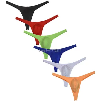 

Sexy Guy Comfy T-back Men's Thong Underwear G-string Shorts Low-rice Bikini