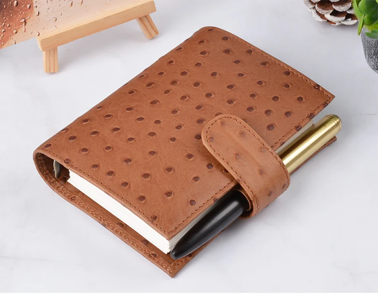 Yiwi черный A7 натуральная кожа карман планировщик латунь 6 свободные ноутбук птрушки Тетрадь дневник с большой карман для монет