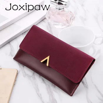 

2018 New Female Wallet PU Leather Women Wallets Ladies Long Design Hasp Zipper Purses Clutch Change Coin Card Holders Carteras