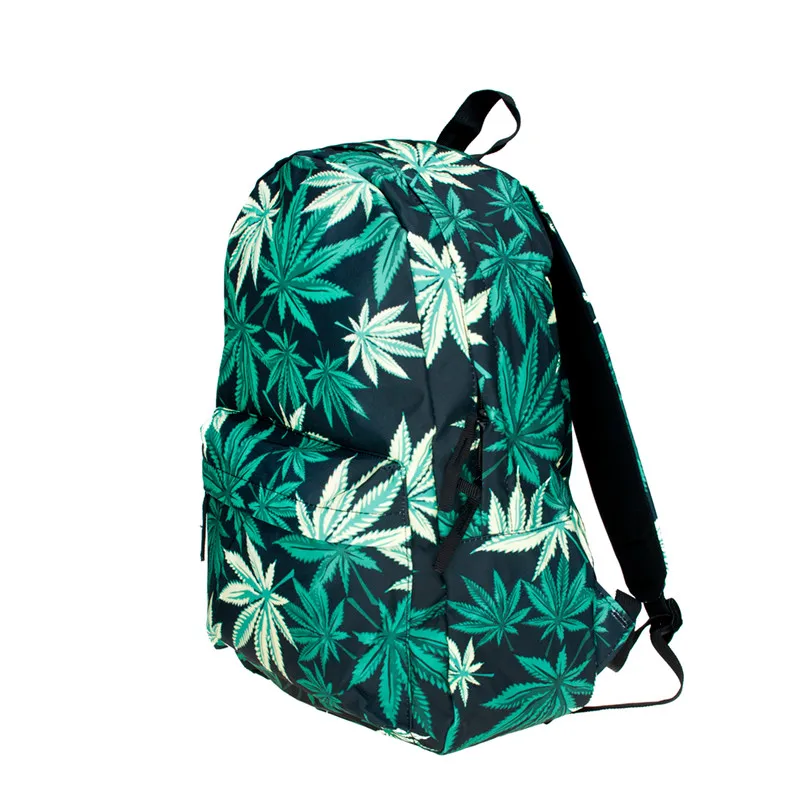 Mallrat черный сорняк 3D печать Vogue рюкзак Для женщин Mochilas Mujer Mochila школьный для