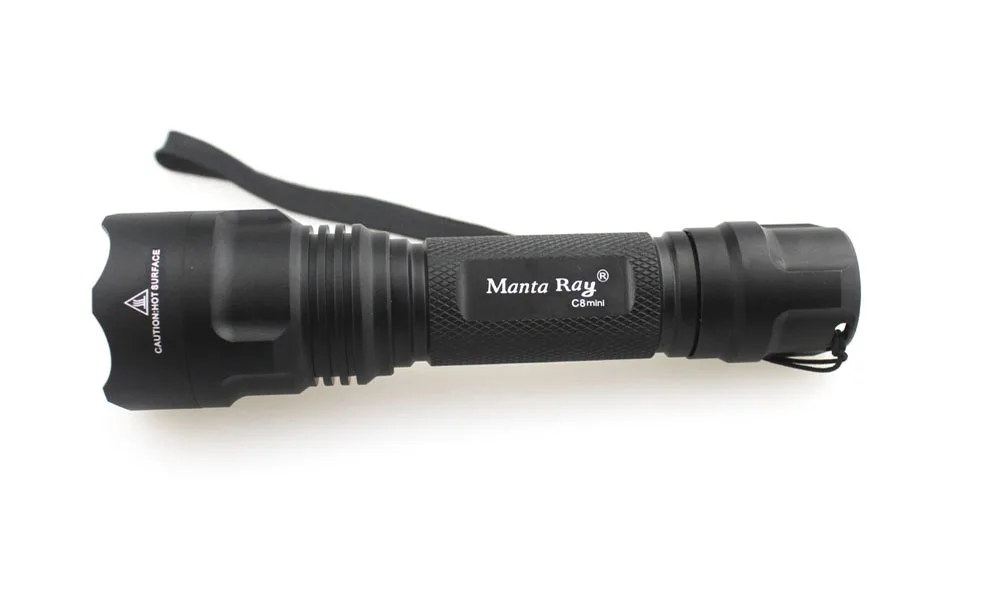 Manta Ray мини C8 CREE XP-L Hi V3 2000lm 2 группы режимов 5 режимов работы+ 3-режимный светодиодный фонарик(1x18650