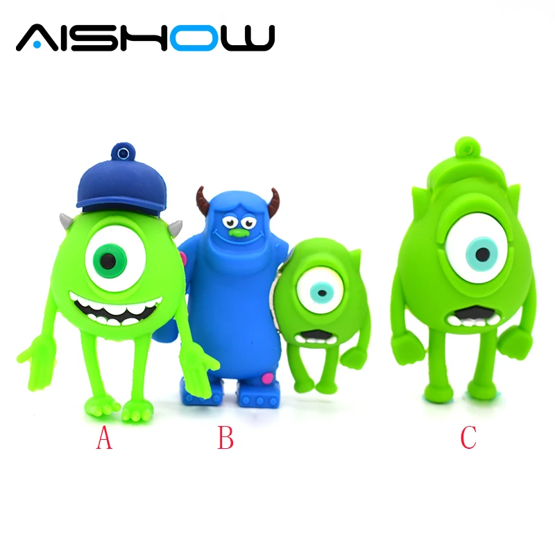 

Hot Sale Monsters University Cartoon One-eyed monster Model USB Flash drive Memory Stick Pen Drive 8gb 16gb 32gb 64gb pendrive