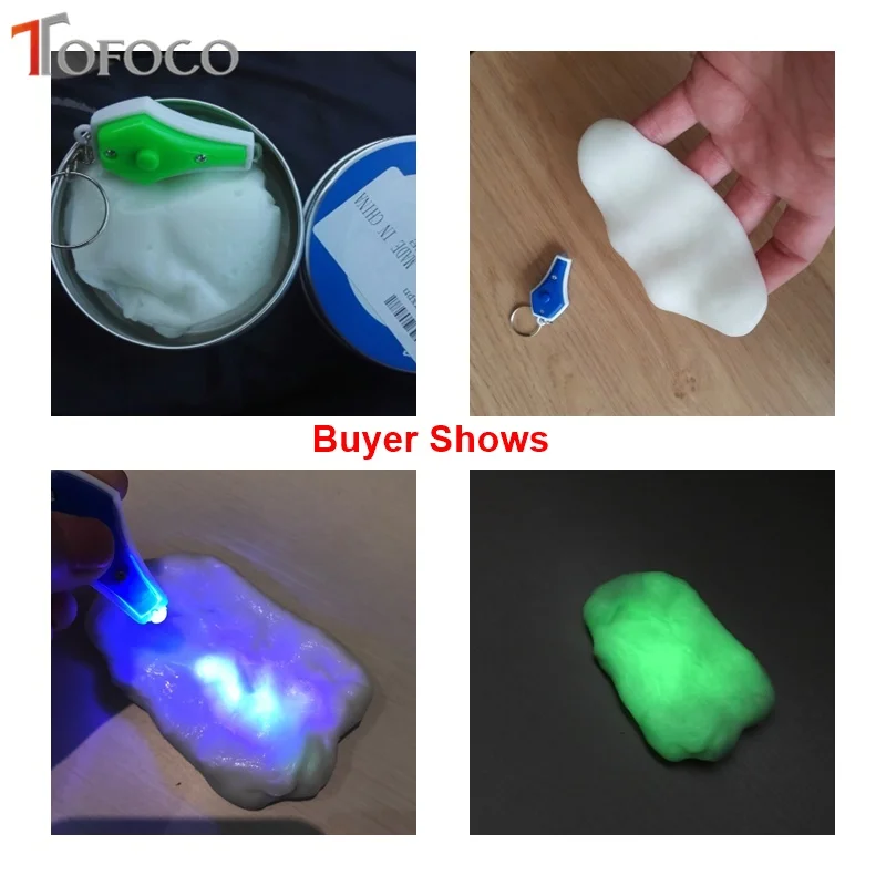 TOFOCO Shine at night Playdough Slime Magnetic Rubber Mud Strong plasticine Putty Magnetic Clay Education Novelty Toy