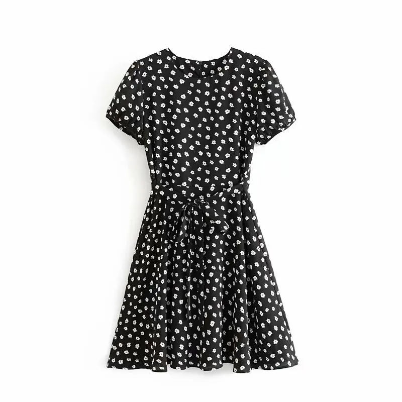 

The field 48-6225 European and American fashion little Daisy print dress