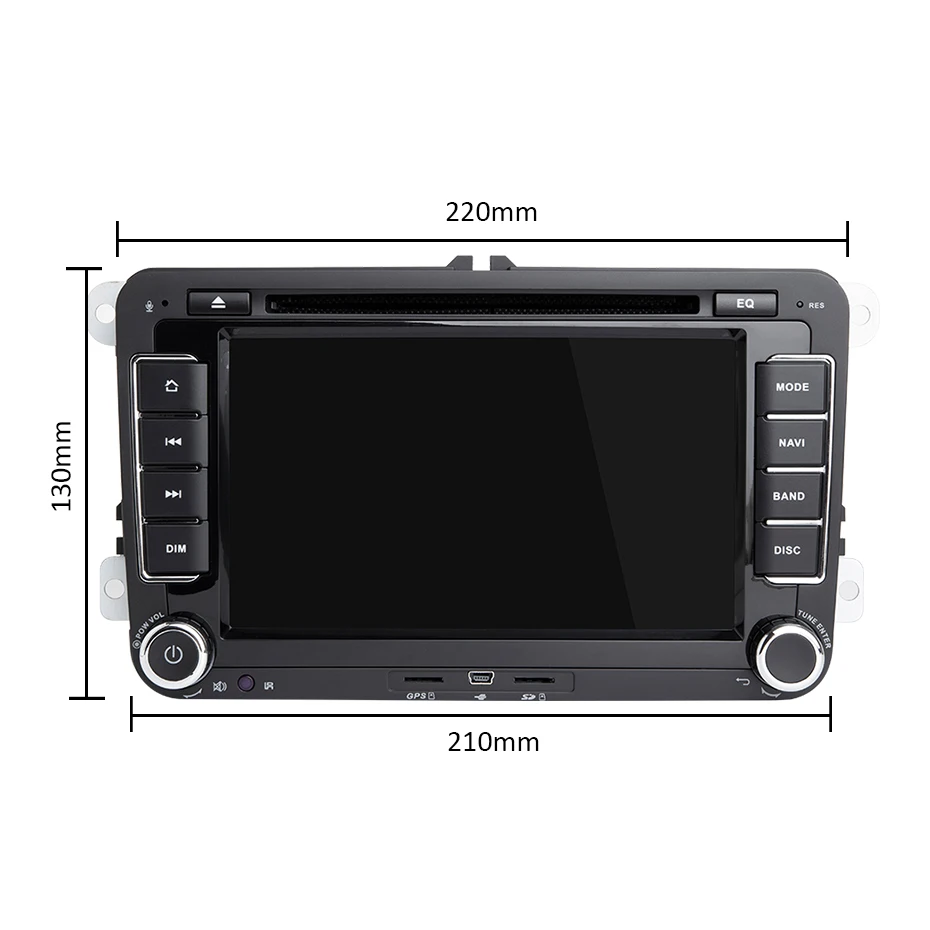 Cheap DSP IPS Android 9.0 4G 64G 2 DIN DVD player For VW PASSAT B6 CC B7 POLO GOLF 5 6 Tiguan Fabia Rapid Seat Altea Toledo Leon 37