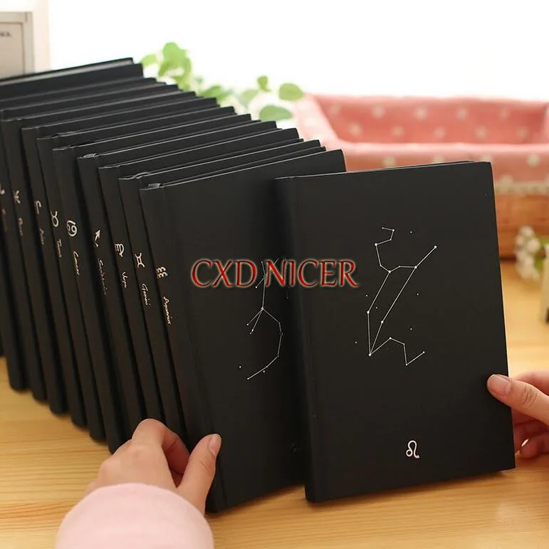 

Twelve Constellations Notebook Pu Cover Inner Page With Line B6 Sketch Book School Supplies Stationery Store Planner Note Book