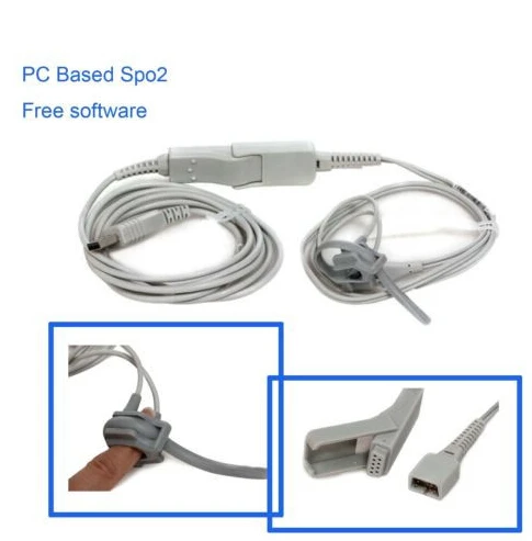 

Fingertip Pulse PR Spo2 probe Free software ,PC-Based, USB port,bundled/infant oximetro