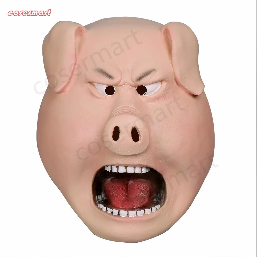 2016 Movie Sing Cosplay Porcupine Ash Latex  Mask Pig  Animal Mask Halloween Party