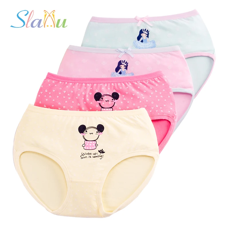 2 Pack New Cotton Kids Girls Underwear Candy Colors Baby Briefs kids