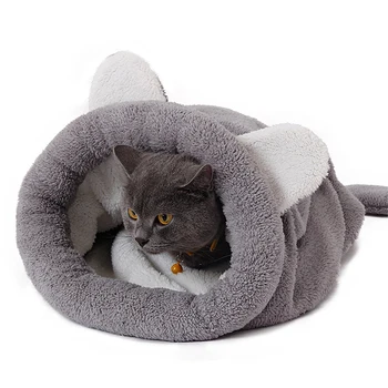 

Cute Pet Bed Winter Warm Cat Dog Sleeping Bag Pet Dog House For Small Animals Soft Rabbit Nest Puppy Mats Cushion Pet Supplies
