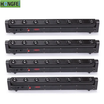 

4pcs/lot 8X10W rgbw 4in1 beam light moving head light professional dmx stage light equipment dj lights