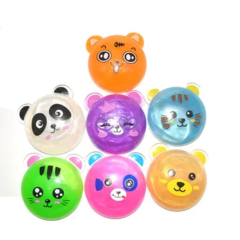 

6PCS/Lot Hot Random Cute Animal Colorful Crystal Mud Modeling Intelligent Plasticine Magic Playdough Shiny Slime Kids Toys