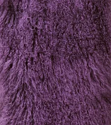 Мех тибетской ламы воротник с лентой~ много цветов~ Прямая - Цвет: Фиолетовый