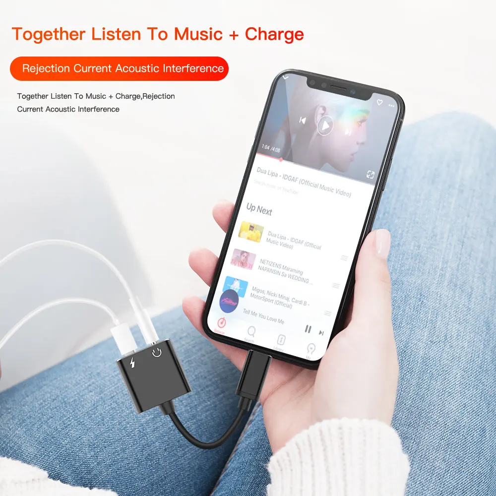 Type C To 3.5 mm Earphone Jack Adapter 2 in 1 USB C Audio Cable Converter Charging Splitter Headphone Adapter For Samsung Xiaomi