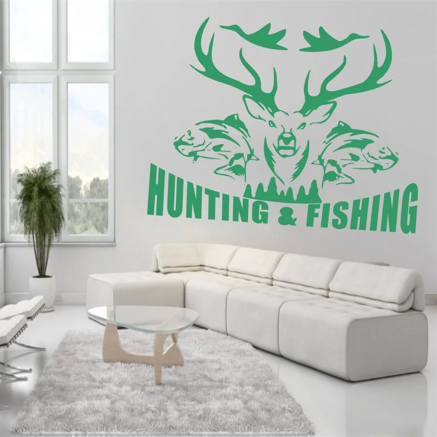 YOYOYU Art Home Decor Hunting and Fishing Birds Fish Stag Buck Wall Decal Vinyl Sticker Bedroom Living Room Decoration WW-501 YOYOYU Art Home Decor Hunting and Fishing Birds Fish Stag Buck Wall Decal Vinyl Sticker Bedroom Living Room Decoration WW-501