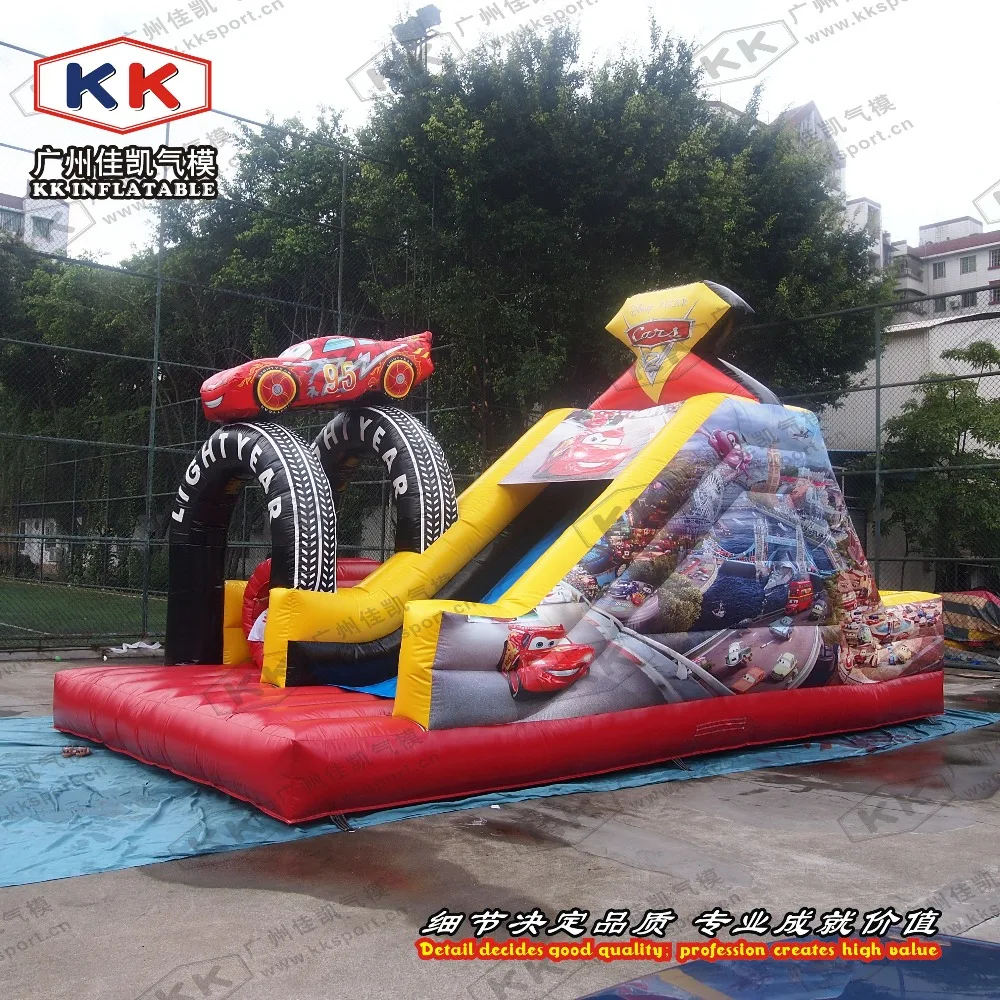 inflatable racing car bouncer inflatable obstalce slide for toddlers
