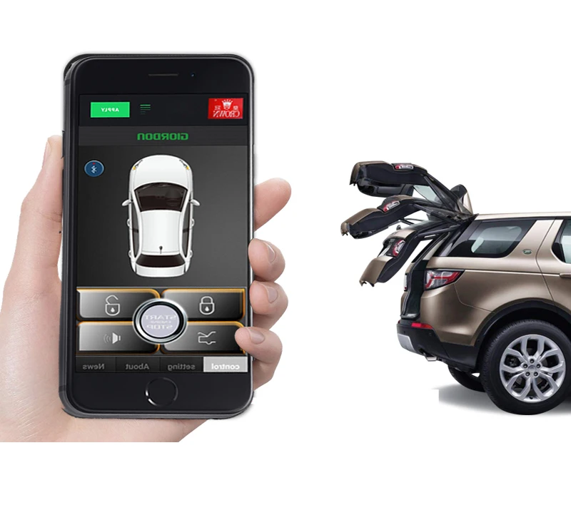 Умный ключ PKE смартфон Автомобильная сигнализация Совместимость с ios и android телефон автомобиль Smartengine старт стоп система дистанционного управления