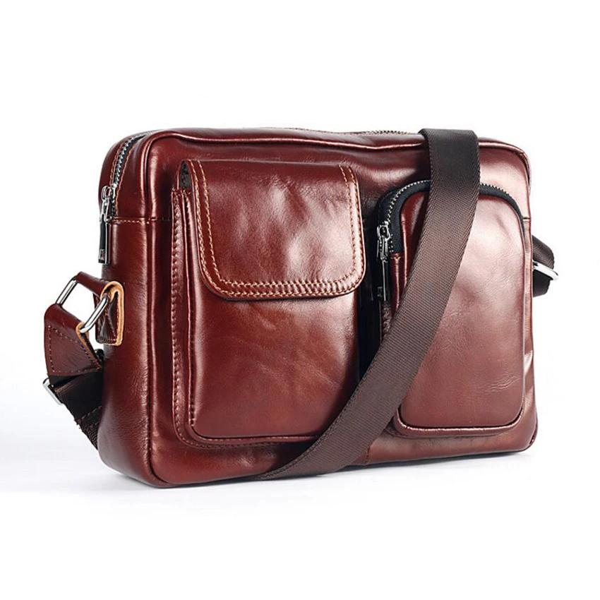 

Smirnoff Brand Shoulder Bags mens Handbags Casual Men Briefcases Custom Name Genuine Leather Vinatge Male messenger bags