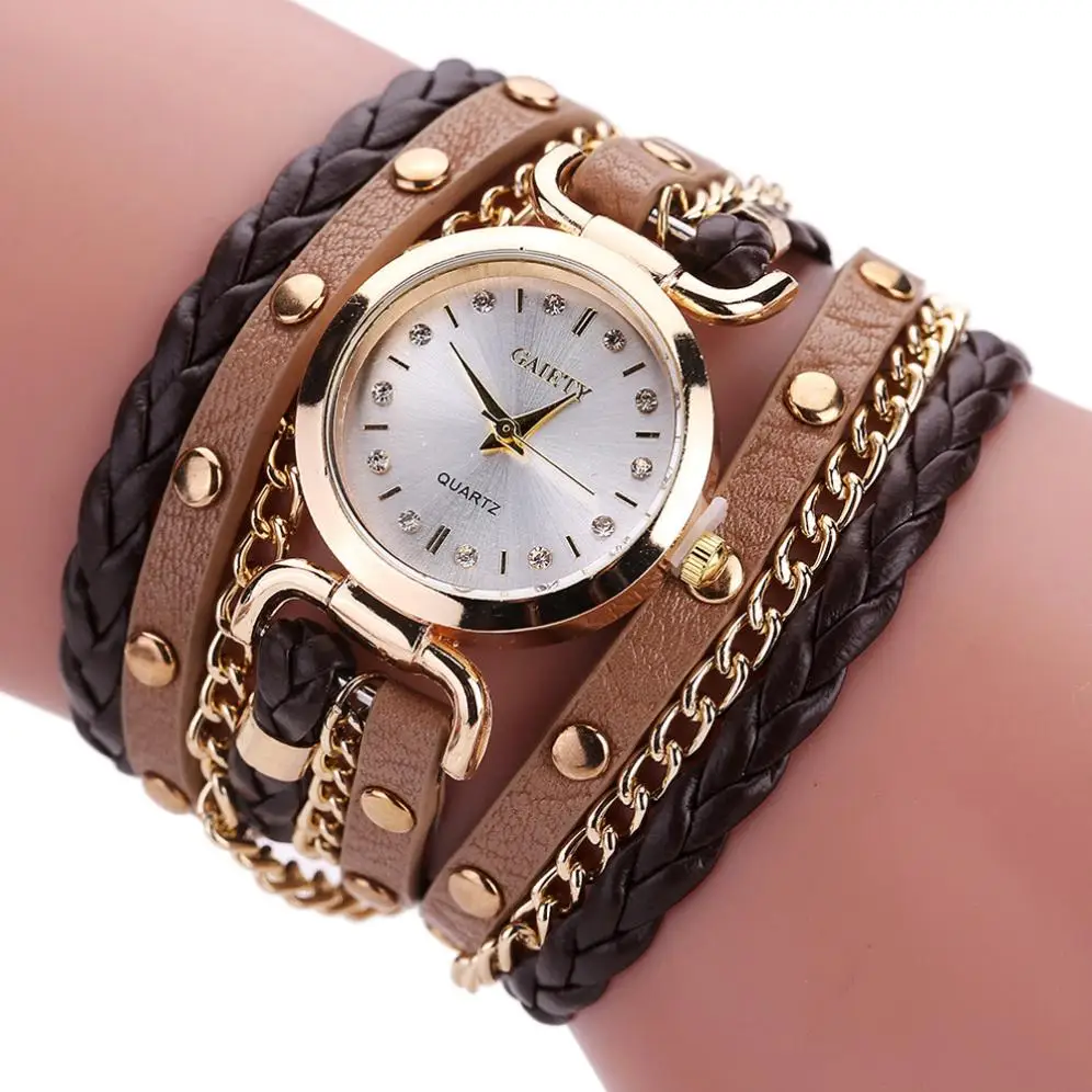 Splendid модные кожаные часы с браслетом-ремешком для женщин Повседневное наручные часы Роскошные Лидирующий бренд Кварцевые Relogio Feminino